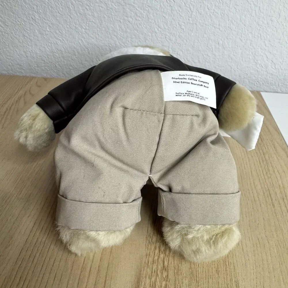 Starbucks Coffee Bearista Aviator Pilot 32nd Edition 2004 Plush Teddy Bear 9”